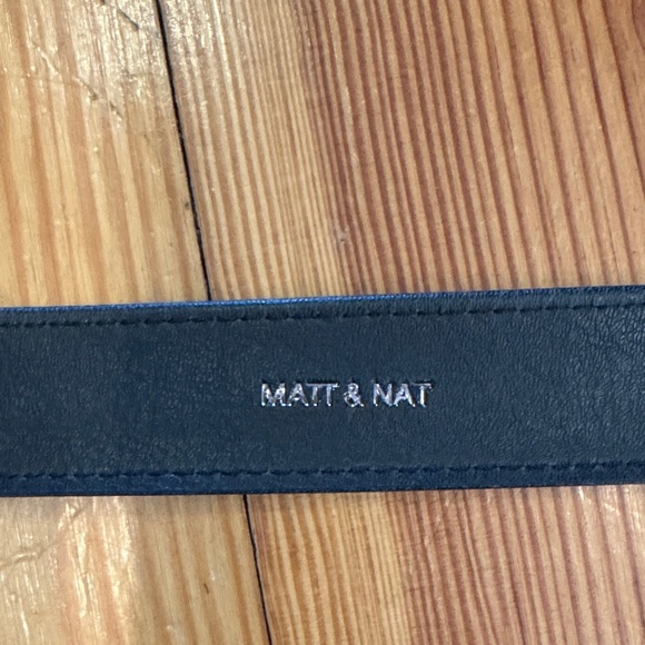 EUC Matt & Nat NEIL Black Vegan Leather Belt - Picture 2 of 5